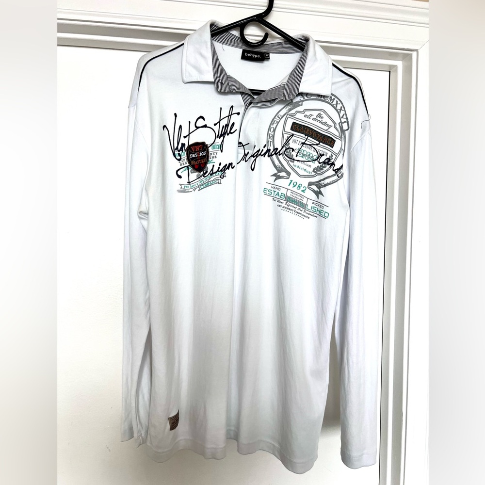 Long sleeve t-shirt with cool logos and designs!